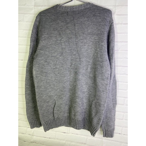 Reindeer Holiday Beers Christmas Ugly Sweater Gray Embellished Womens Size M - Picture 3 of 8